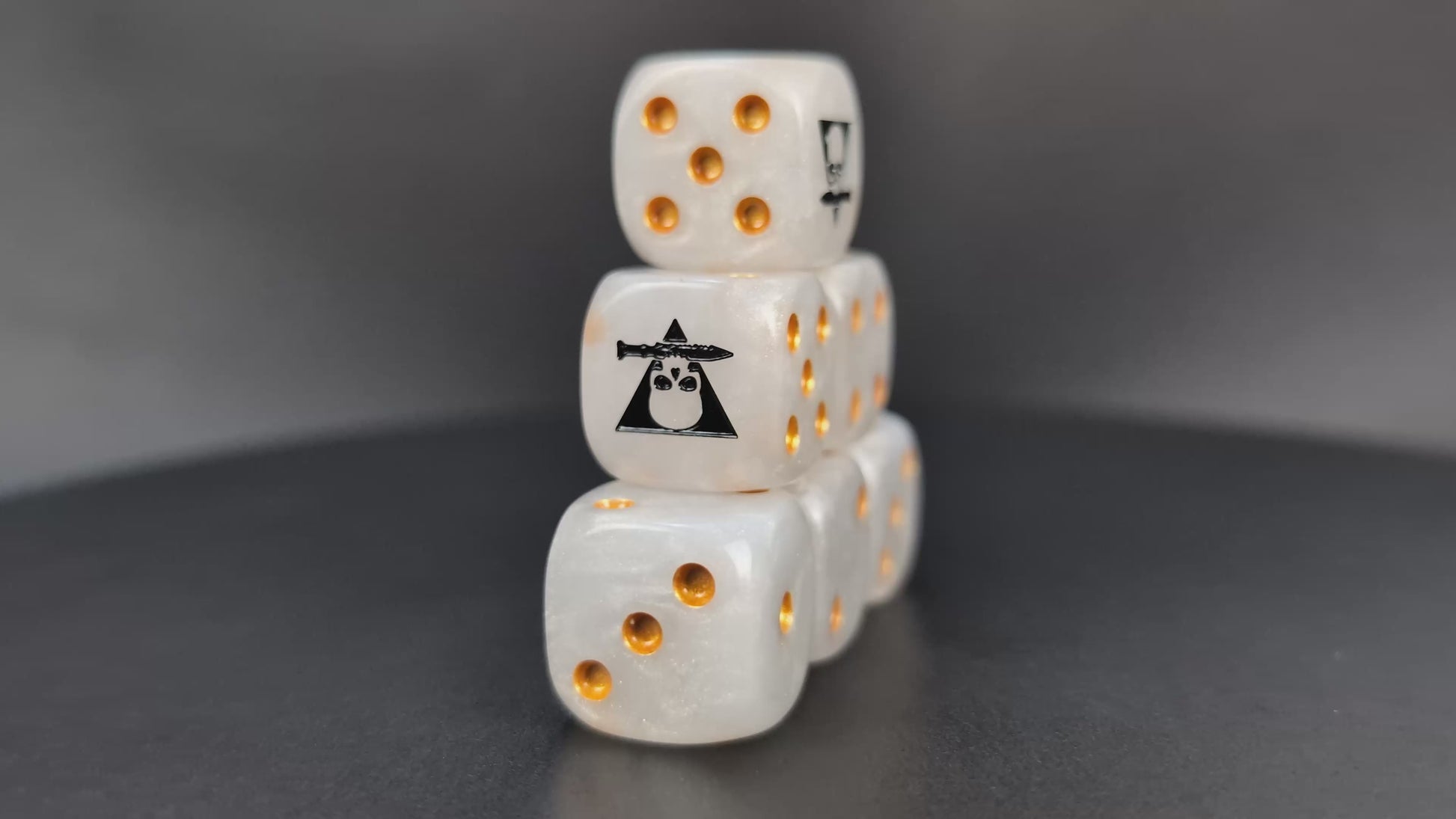 Grimdark kill squad dice set for RPGs and miniature wargames