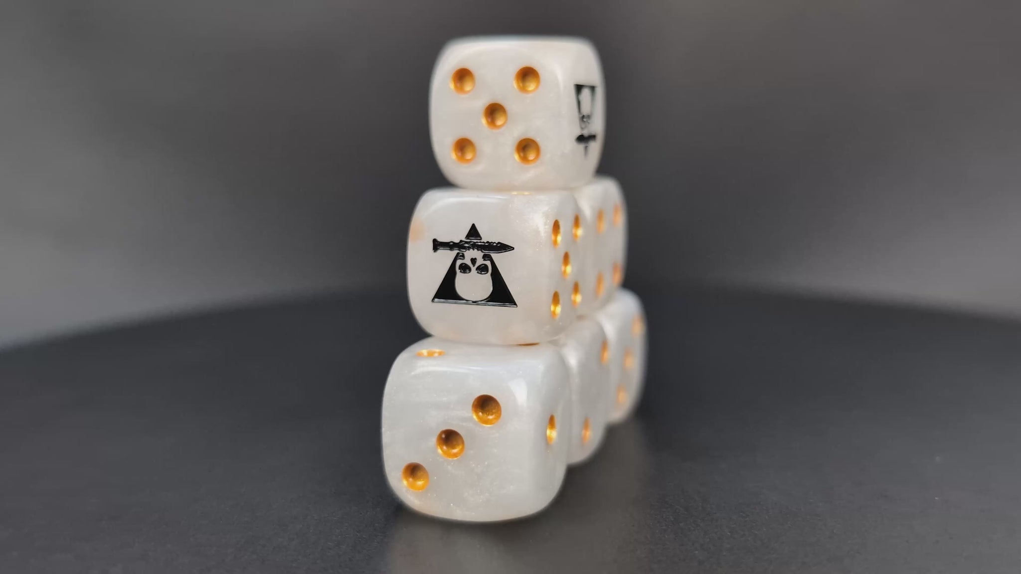 Grimdark kill squad dice set for RPGs and miniature wargames