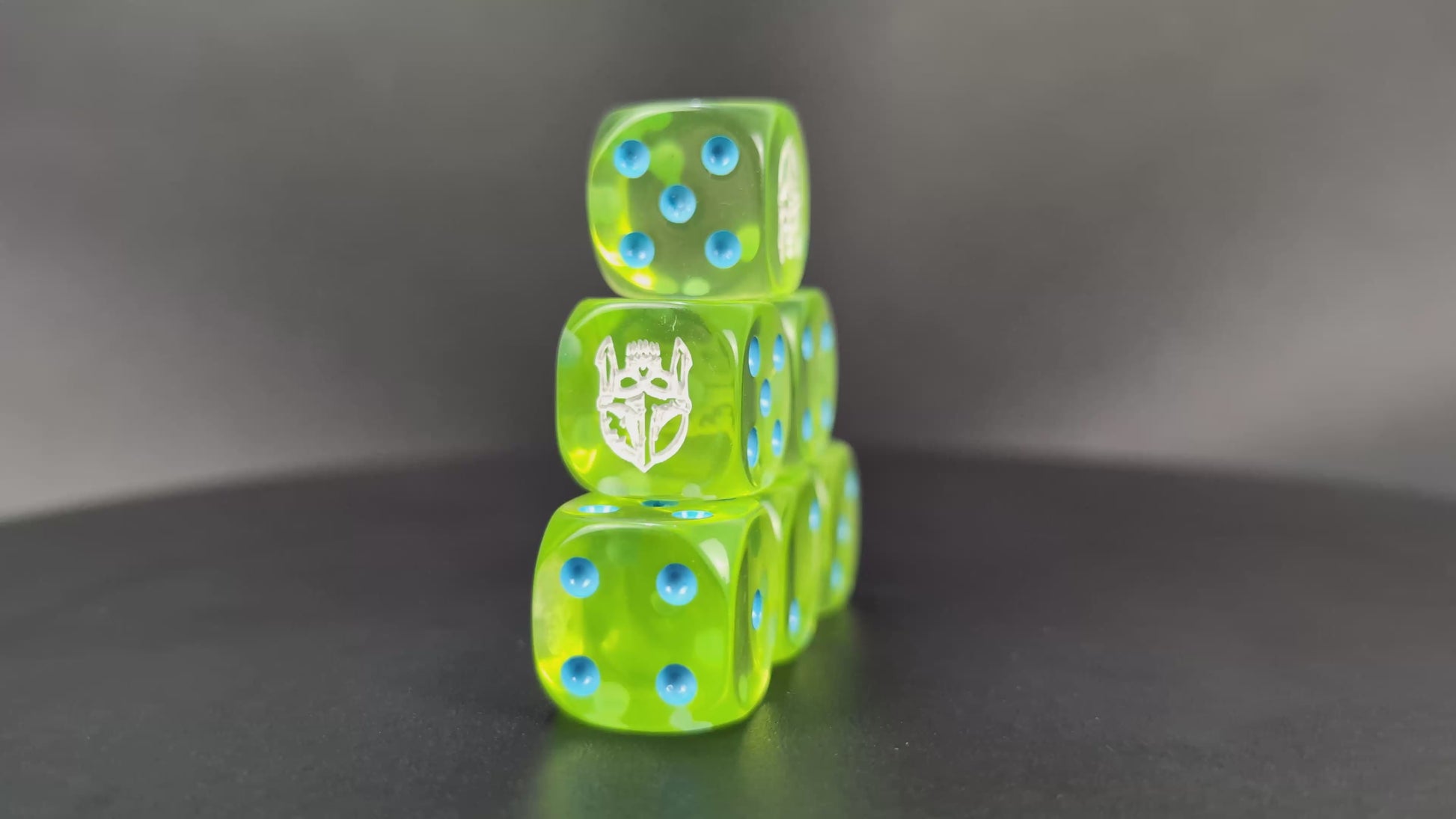 Grimdark spectral legion dice set for RPGs and miniature games