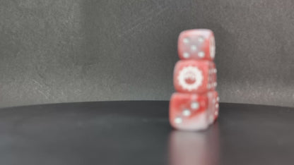 Handmade resin dice for grimdark techno-legions