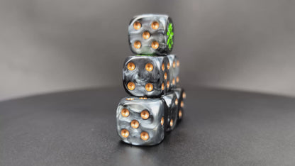 Warhammer Necron dice set for RPGs and grimdark wargames