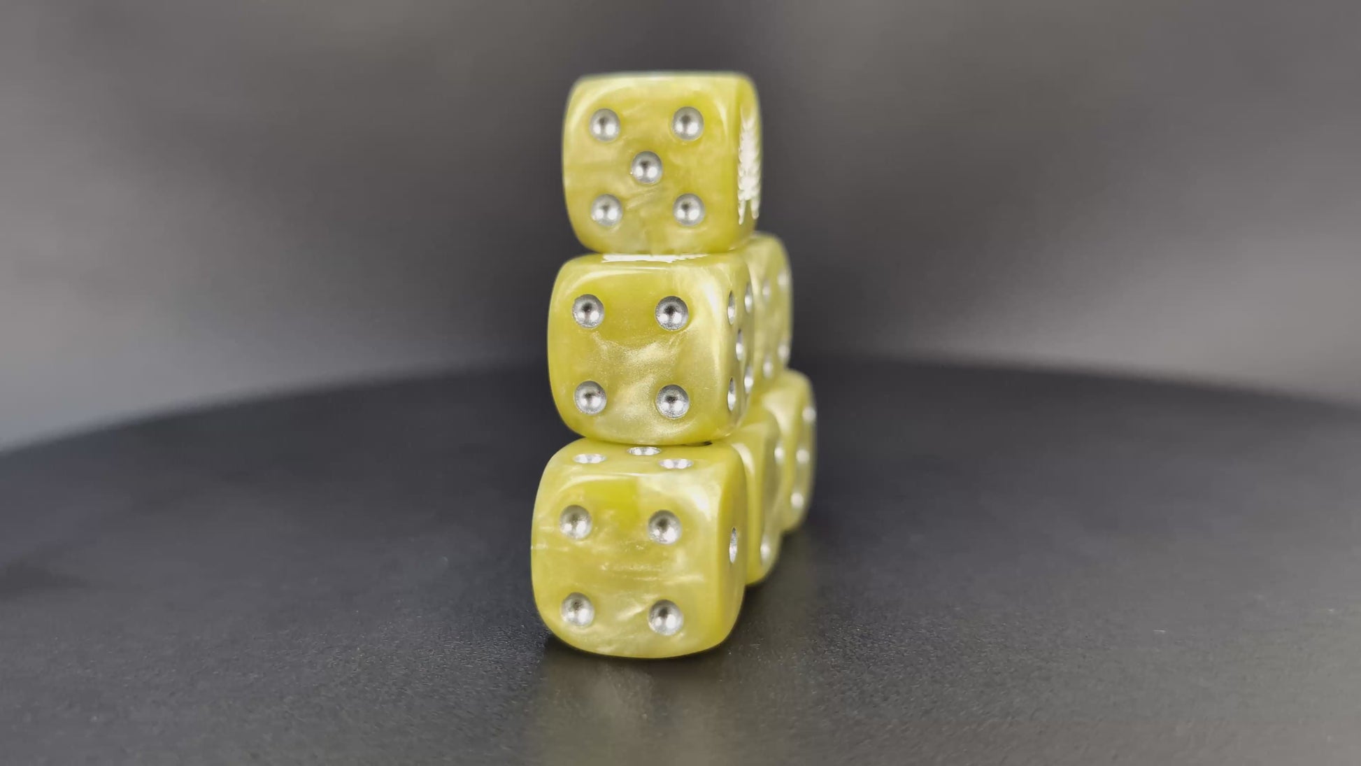 Grimdark boneforged dice set for RPGs and tabletop wargames