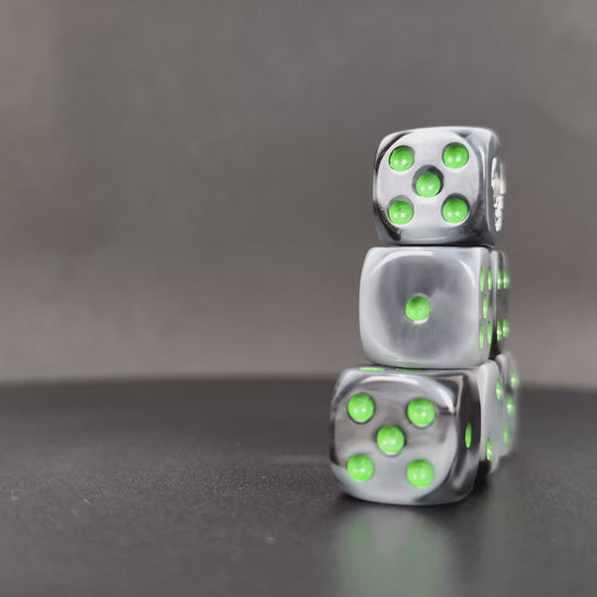 Dark Orc resin D6 dice with round corners