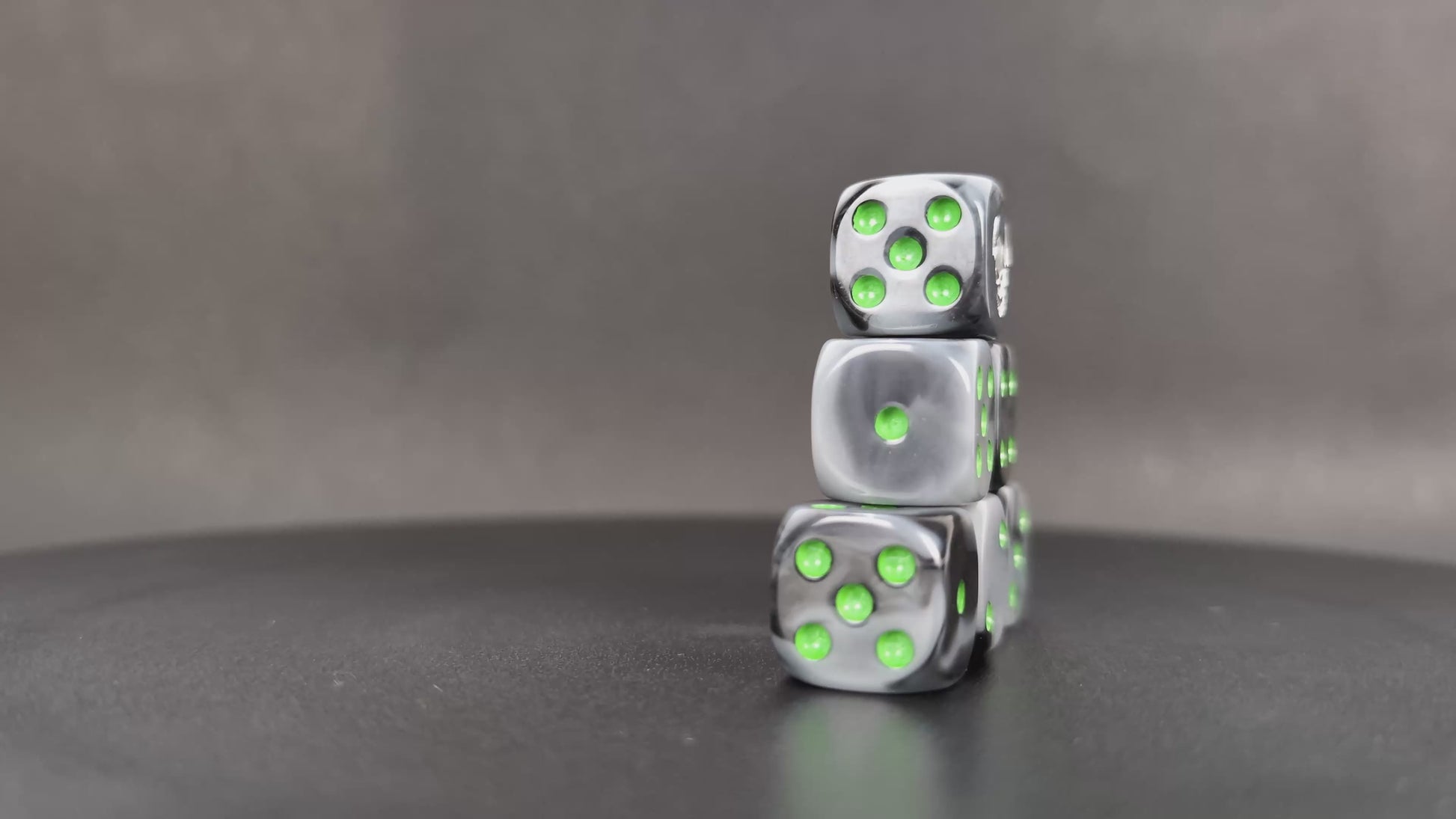 Dark Orc resin D6 dice with round corners