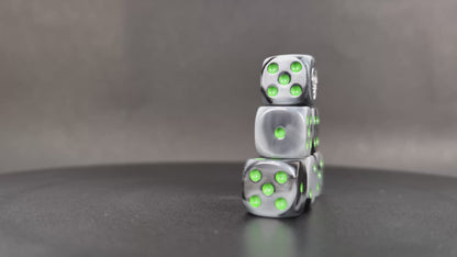 Dark Orc resin D6 dice with round corners