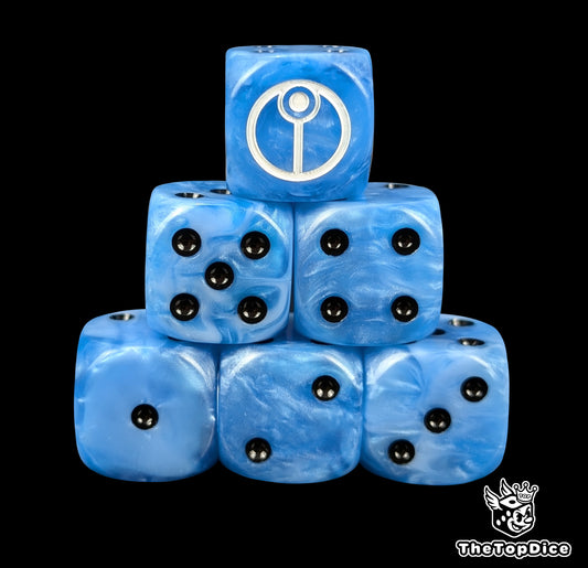 Tau dice for Warhammer Kill Team pulse troops