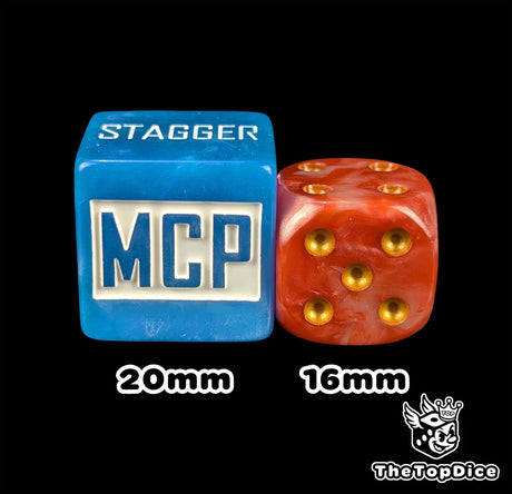 Close up of a 20mm effect marker token showing the slow status icon