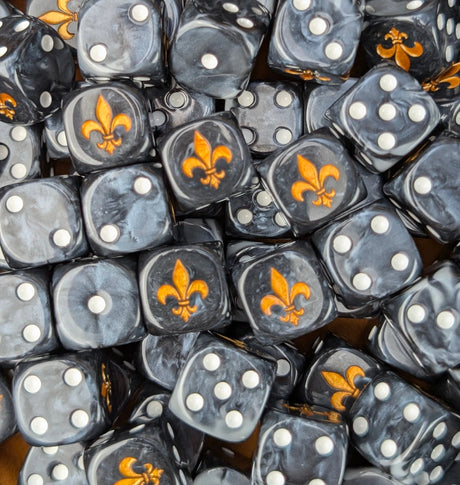 Custom resin D6 dice for sci-fi battle sister armies