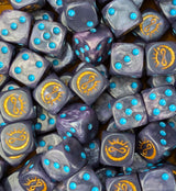 Custom resin D6 dice for fantasy shadow elf armies