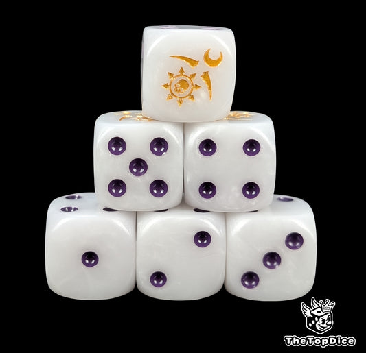 Slaanesh dice for Warhammer excess-driven legions