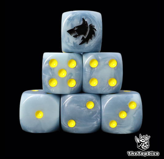 Space Wolves inspired dice for frost space marines