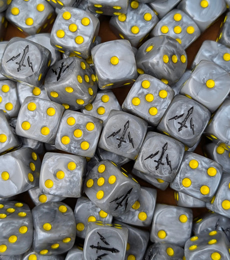 Custom resin D6 dice for sci-fi knight armies