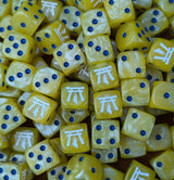 Custom resin D6 dice for fantasy high elf armies
