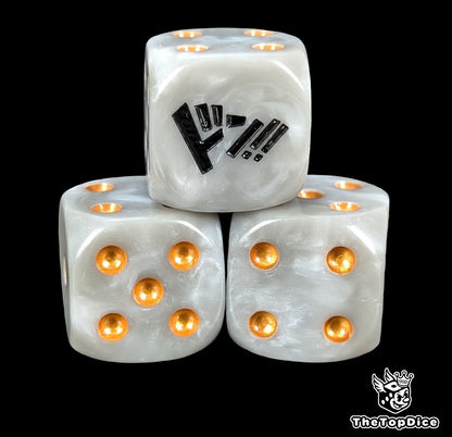 Gold dot DON dice for energy play in anime TCG