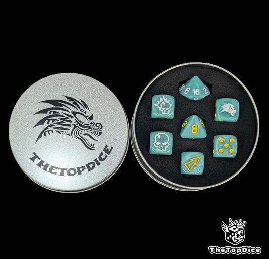 Amazon jungle theme dice set for fantasy leagues