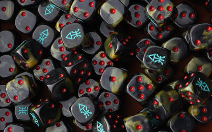 Mystic performer dice inspired by Warhammer 40k