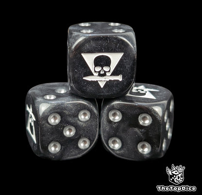 Kill Team engraved dice for Warhammer skirmish battles