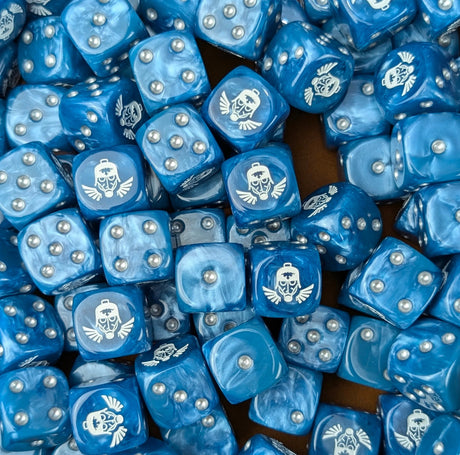 Custom resin D6 dice for sci-fi trench guard armies